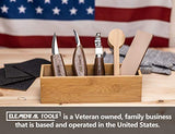 Elemental Tools 9pc Wood Carving Tools Set - Hook Carving Knife, Whittling Knife, Detail Wood Carving Knife For Spoon, Bowl, Kuksa Cup Or General Elemental Tools