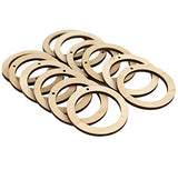 ALL SIZES BULK (12pc to 100pc) Unfinished Wood Laser Cutout Hoop Hoops Dangle Earring Jewelry Blanks Shape Crafts Made in Texas Texan Wood Crafts
