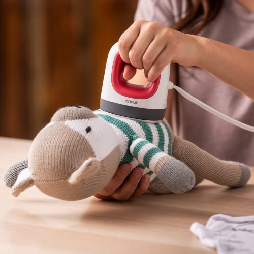 Cricut EasyPress Mini Heat Press for Pressing Small Objects like Shoes, Stuffed Animals, Hats & More, 3 Heat Settings & Precision Tip, Ceramic-Coated Cricut