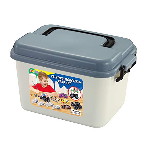 JOYIN Kids Craft Kit Build & Paint Your Own Monster Car Art & Craft Kit DIY Toy Set Make Your Own Monster Friction Powered Truck, for Kids JOYIN