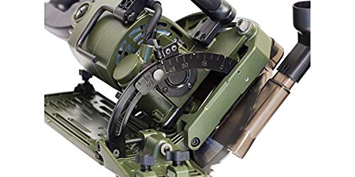 Cuz-D INDUSTRIES Straight Flush Saw - Best Multifunctional Circular Saw and Blade (8-1/2 Inch), Worm Drive Undercut Saws for Woodworking, 6.5 Amp, od Cuz-D