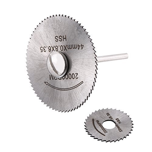 Pack of 5 Pcs Mini HSS Circular Saw Blade Cutting Blade Set with Extension Rod for Metal Cutter Power Or Wood Cutting Hilitand