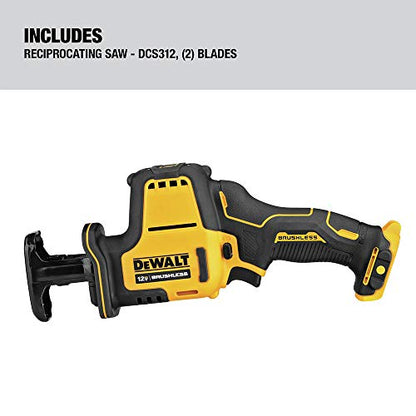 DEWALT XTREME 12V MAX* Reciprocating Saw, One-Handed, Cordless, Tool Only (DCS312B) - WoodArtSupply