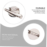 VILLCASE 45pcs Badge Corsage Material Brooch Lapel Pin Backs Boutonniere Pin Unfinished Badge Kit Accessories Broch Round Badge Simple Badge VILLCASE
