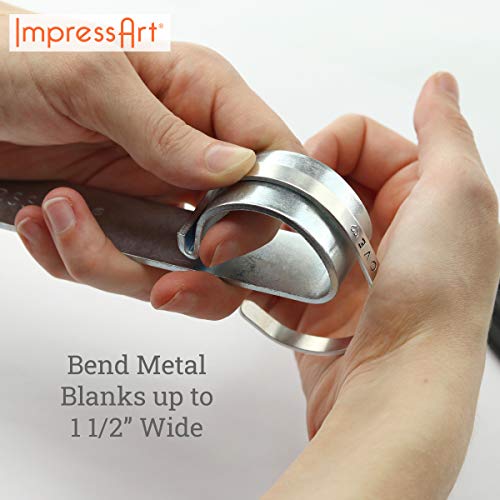 ImpressArt - Bracelet Bending Bar Kit, Tool for Bending Metal Blank Bracelets, Cuffs, Bangles for Metal Stamping & Metal Engraving, Bracelet Bending ImpressArt
