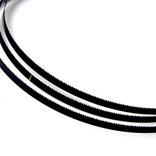 FOXBC 80 Inch x 3/16 Inch x 10 TPI Bandsaw Blades Wood Cutting for Sears Craftsman 12" Band Saw, Bosch, POWERTEC Band Saw Blades - 2 Pack FOXBC