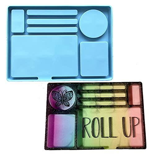 Large Resin Tray Molds, Rectangle Resin Mold Silicone for Epoxy Resin, Silicone Tray Mold for Resin Casting, Silicone Molds for Epoxy Resin Tray, Rifanda