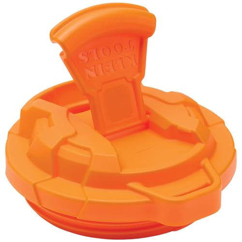 Klein Tools 55580 Stainless Steel Tumbler with Flip-Top Lid, Insulated 20 Oz. Tradesman's Double Wall Vacuum Mug, Slip-resistant Sleeve Klein Tools