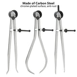 Acrux7 3pcs 8 Inch Long Spring Caliper Set, Carbon Steel Outside Divider Caliper Compass, Calipers Measuring Tool for Wood Turning Lathe Projects Acrux7
