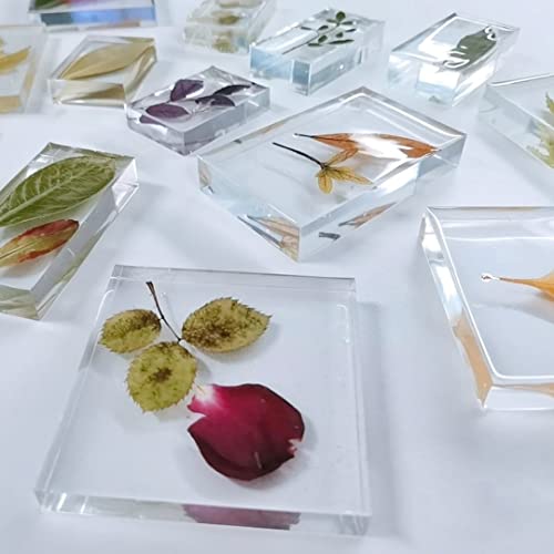 8pcs Resin Molds Kit,Square and Rectangle Silicone Epoxy Molds for Resin Jewelry, Soap, Dried Flower Leaf, Insect Specimen Trybesty