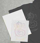 MyArtscape Graphite Transfer Paper, 20 White Sheets - Wax Free - Erasable - Smudge-Free - Ideal for Drawing and Tracing - Premium Arts and Crafts MyArtscape