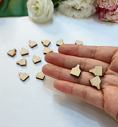 60pcs of Cow Tag Earring Ear Tag,Earrings Studs Sublimation Blanks Wood Earrings,Blanks Farm Animal Earrings Stud,DIY Country Western Jewelry (0.5'') - WoodArtSupply