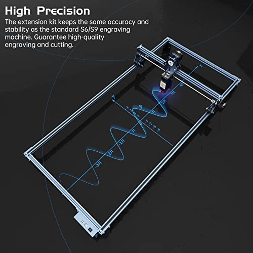 SCULPFUN S9 Area Extension Kit, Laser Engraving Machine Engraving Area Extension, 950x410mm(37.4"x16.14"), Quick Assembly for Laser Engraving and