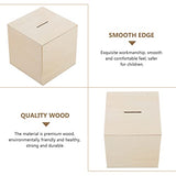 DIY Money Box Wooden Pirate Wooden Box 3Pcs Unfinished Wood Money Box Wood Change Box for Kids Painting Art and Crafts Supplies Wooden Puzzle Box Toyvian