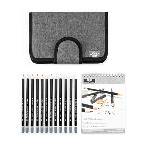 Royal & Langnickel Essentials Keep N' Carry Sketching Set, 14pc - WoodArtSupply