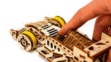 WOODEN.CITY Bolid Car Model Kit 3D Wooden Puzzles - Wooden Models for Adults to Build and Paint It Yourself - Wooden 3D Puzzles for Adults - Model WOODEN.CITY