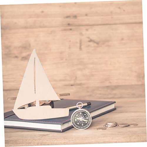 18 Pcs Blank Wooden chip Decorate Seaside Accessories Natural Wood Slices Beach Wood Carving Bamboo Wood Manual Crafts Blank Ornaments Wood Grain COHEALI