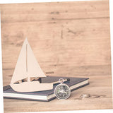 18 Pcs Blank Wooden chip Decorate Seaside Accessories Natural Wood Slices Beach Wood Carving Bamboo Wood Manual Crafts Blank Ornaments Wood Grain COHEALI