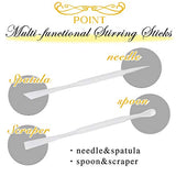 Epoxy Resin Casting Tools Set Silicone Measuring Cups, Round Mats, Stirring Stick and Spoon, 6-kit for Mixing UV Resins, Pigment, Paints FUNSHOWCASE