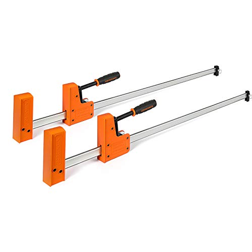 JORGENSEN 36-inch Bar Clamps, 90°Cabinet Master Parallel Jaw Bar Clamp Set, 2-pack