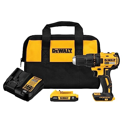 DEWALT 20V MAX Cordless Drill Driver, 1/2 Inch, 2 Speed, XR 2.0 Ah Battery and Charger Included (DCD777D1) DEWALT