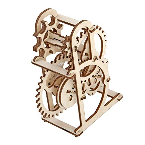 UGEARS Dynamometer - Mechanical Model Construction Kit 3D Wooden Puzzle for Self-Assembly Without Glue - Brainteaser for Kids, Teens and Adults UGEARS