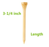 SHKIBY 280 Pack Professional Bamboo Golf Tees 2-3/4 Inch - Stronger Than Wooden Golf Tee Biodegradable & Less Friction SHKIBY