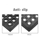 MYOYAY 83"x 36" Commercial Anti-Fatigue Drainage Rubber Mat Roll Non-Slip Rubber Drainage Mat Heavy Duty Commercial Restaurant Bar Rubber Floor Mat MYOYAY