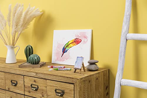 edding 5100 acrylic marker medium - white - 1 waterproof acrylic paint marker - round nib 2-3mm - acrylic paint pen for drawing on canvas, art paper edding