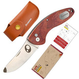 ZLemma Kids Pocket Knife with Sheath Set - Stainless Steel Children’s Folding Pocket Knife with Safety Rounded Tip ZLemma