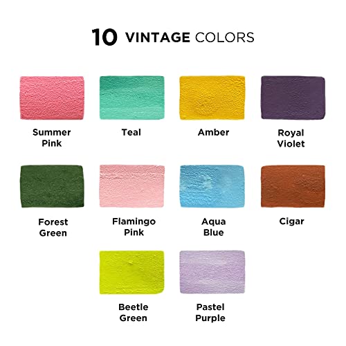 Chalkola Vintage & Metallic Bundle - 10 Metallic and 10 Vintage Markers Chalkola