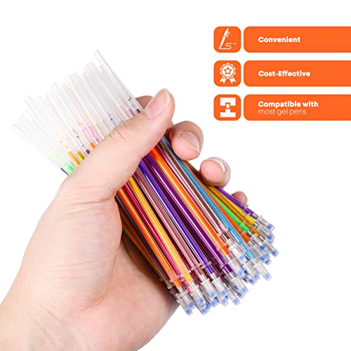 36 Color Glitter Gel Pens, 40% More Ink Fine Point Colored Pens, Neon –  WoodArtSupply