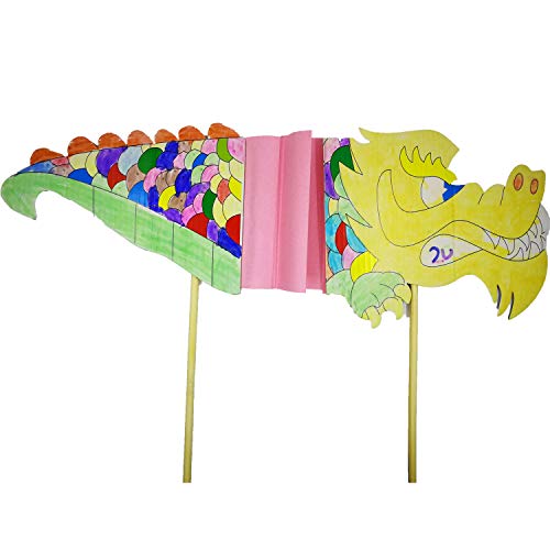 Fartime 12 Inch Long and 16 Inch Long Natural Blank Round Unfinished Bamboo Dowel Rods Craft Sticks Craft Projects,60 Pieces(0.24 Inch Diameter) Fartime