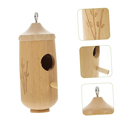 SUPVOX Hummingbird House Small Unfinished Birdhouses Bird Breeder Honeycomb Hut Wood Bird House Outdoor Bird Aviary Decorative Bird Houses Outdoor SUPVOX