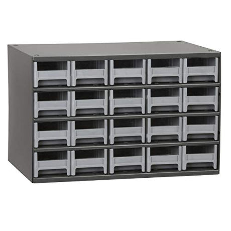 Akro-Mils 19320 Steel Parts Garage Storage Cabinet Organizer for Small Hardware, Nails, Screws, Bolts, Nuts, and More, 17-Inch W x 11-Inch D x Akro-Mils