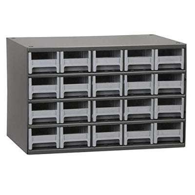Akro-Mils 19320 Steel Parts Garage Storage Cabinet Organizer for Small Hardware, Nails, Screws, Bolts, Nuts, and More, 17-Inch W x 11-Inch D x