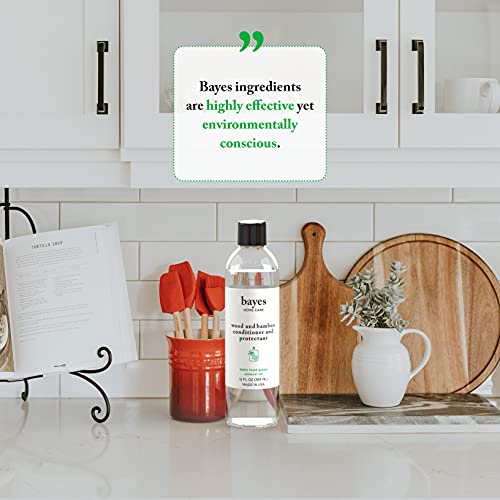 Bayes Food Grade Mineral Oil for Cutting Board - Mineral Oil Food Grade for Bamboo, Teak & Wood Conditioner and Protectant - Cutting Board Oil Food Bayes