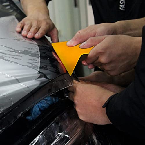 4 Pack Body Filler Spreaders, 3, 4, 5, 6 Inch Reusable Automotive Body Fillers Hard Plastic Auto Spreaders for Applying Fillers, Putties, Glazes, AYWFEY