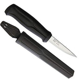 Morakniv Woodcarving Basic Sandvik Stainless Steel Wood Carving Knife With Sheath, 3 Inch Morakniv