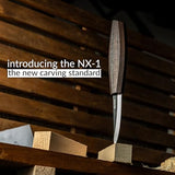 Hutsuls NX-1 Whittling Knife with Leather Sheath - The Carver's Choice, Exquisite Sloyd Knife Wood Carving, Master Craft Wood Carving Knife Hutsuls