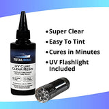 TotalBoat 200g UV Cure Clear Acrylic Resin with UV Flashlight for Resin Curing - Kit for DIY Jewelry Making, Small Resin Crafts, and Protective TotalBoat