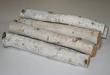 Wilson 17"-18" Decorative White Birch Logs, Natural Bark Wood Home Décor - 1.5"-3" Dia. (Set of 8) Wilson
