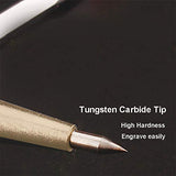 VebaCidi Scribe Tool, 2 Pieces Tungsten Carbide Tip Scriber, Engraved Pen for Tile/Glass/Wood/Ceramics/Metal/Gold/Welding VebaCidi