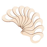 Sewroro 10pcs Small Wooden Mirror Childrens Arts Mirror Princess Mirror Unfinished Cosmetic Mirror Hand Held Vanity Mirror DIY Makeup Mirror Kids Kid Sewroro