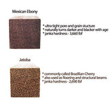 Exotic Wood Pen Blanks 12-Pack: Bloodwood, Mexican Ebony, Jatoba, Hard Maple, 3 of Each Wood Type, 5 x 3/4 x 3/4 inches Earlywood