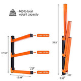 Ultrawall Wall Mount Wood Organizer and Lumber Storage Metal Rack with 3-Level - Indoor & Outdoor Use, 2 Pack Ultrawall