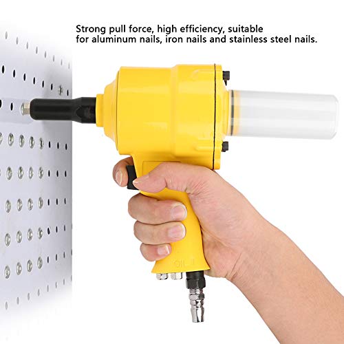 Rivet Nut Tool, Rivet Gun Kit, Pneumatic Tool Air Riveter Pistol Grip Rivet Gun Air Powered Riveting Tool 2.4/3.2/4.0/4.8mm, Pneumatic Rivet Gun Used - WoodArtSupply