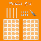 Vinyl Roll Storage 40-Holes Vinyl Storage Rack for Craft Room Vinyl Roll Holder for up to 40 Vinyl Rolls, Acrylic Material (2-Pack) volepet