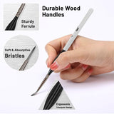 Mr. Pen- Detail Paint Brushes Set, 9 pcs, Silver/Black, Miniature Paint Brushes, Thin Paint Brushes, Model Paint Brushes, Fine Tip Paint Brush, Face Mr. Pen