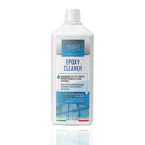 Faber Epoxy Remover – Epoxy Resin Haze Remover and Post Construction Cement Grout Cleaner to Renew Refresh & Restore Natural Shine of Porcelain Faber